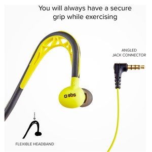 SBS Earphone with nape ark in Yellow