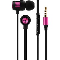 Alloy Wired Earphones with Mic - Purple