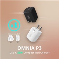 ADAM P3 USB-C 33W Wall Charger - White