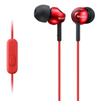 EX110 In Ear Headphones with Mic - Red